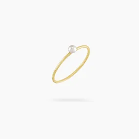 Amare Wear 14K Stackable Pearl Ring - Made to Order