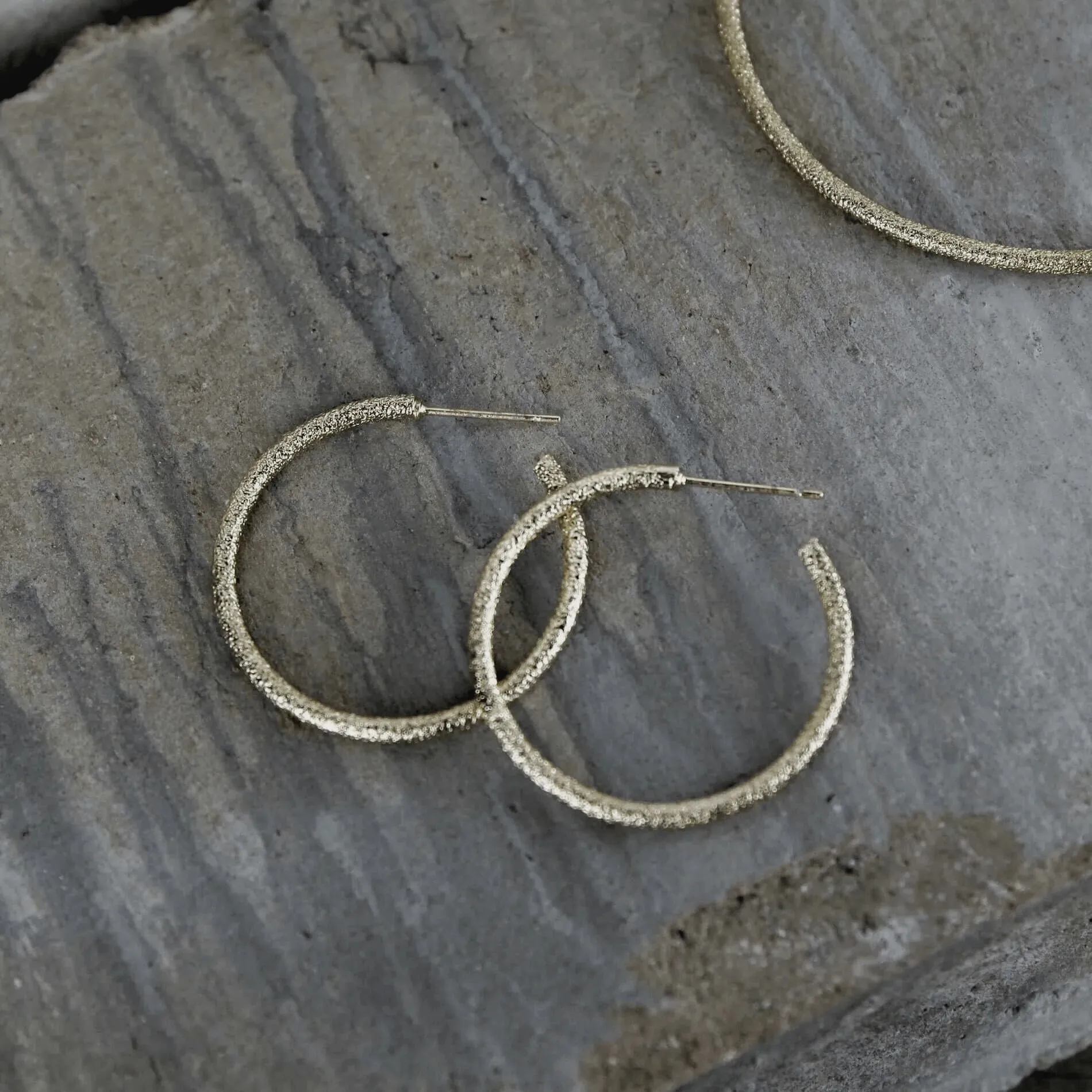 Audrey Glow Hoop Earring Gold Plating