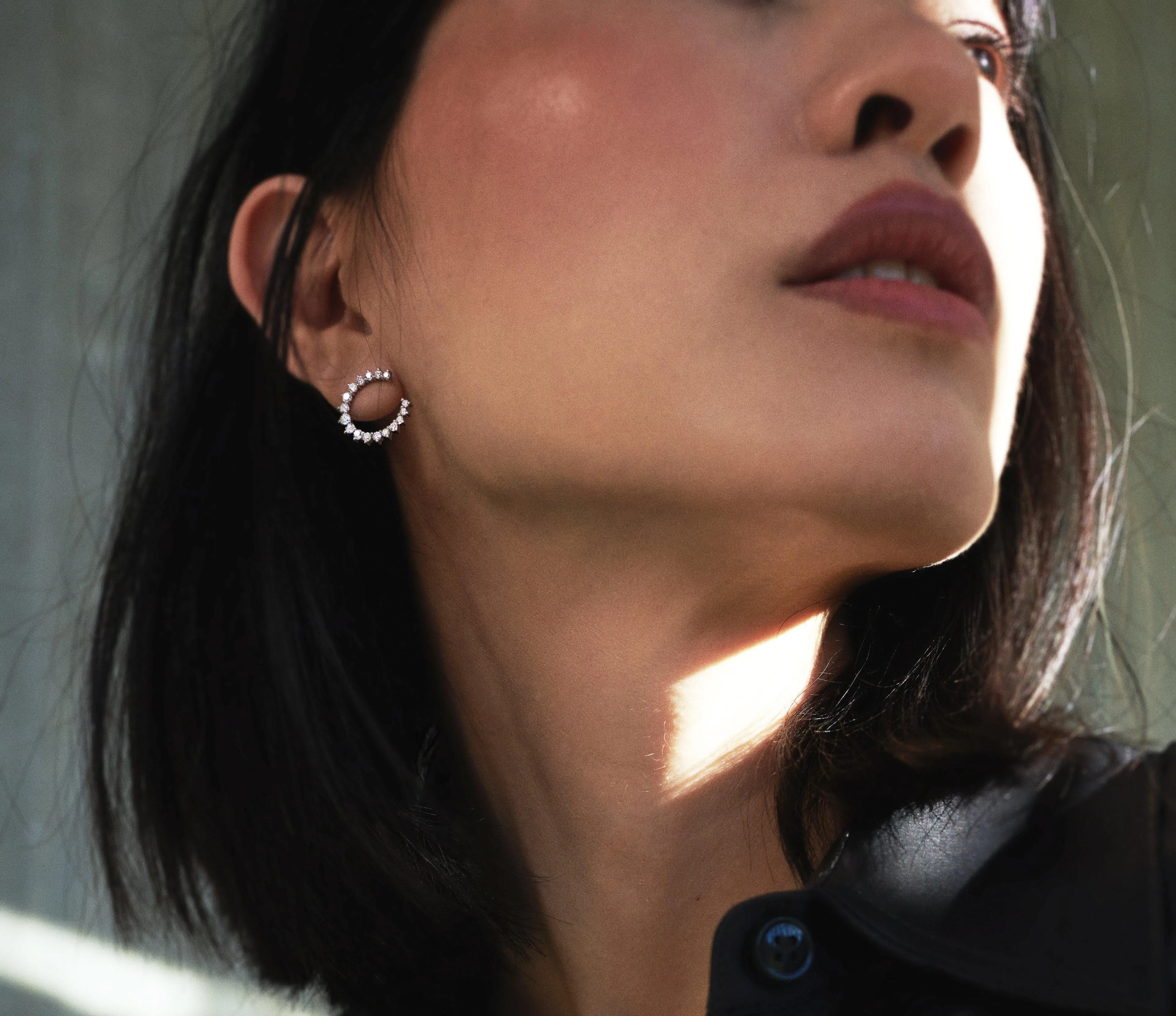 Aurora hoop earrings