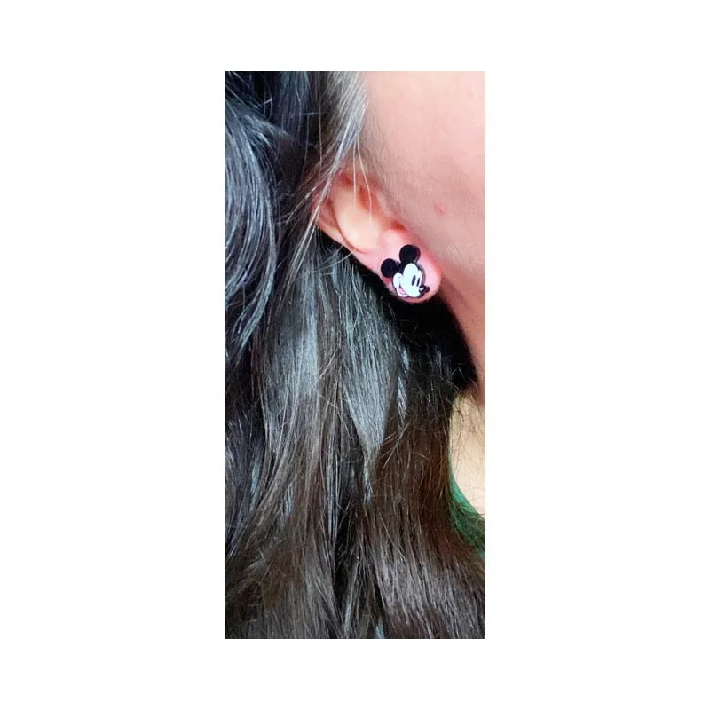 Classic Mouse Inspired Post Earrings