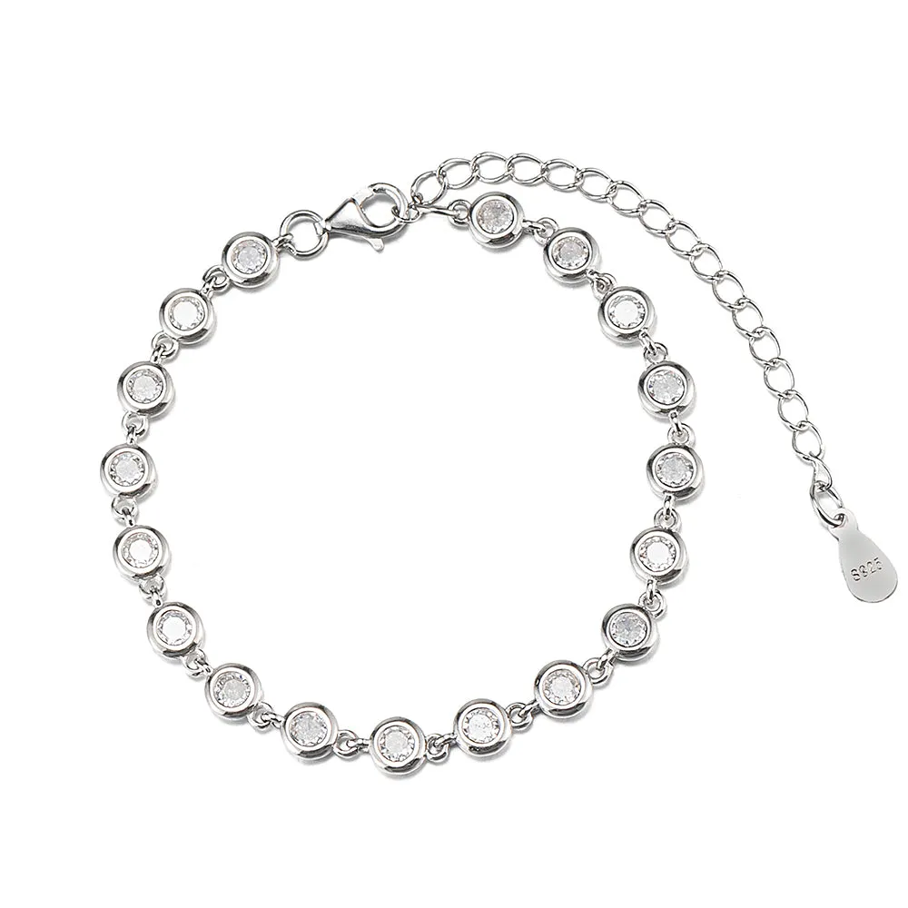CZ Link Chain Bracelet