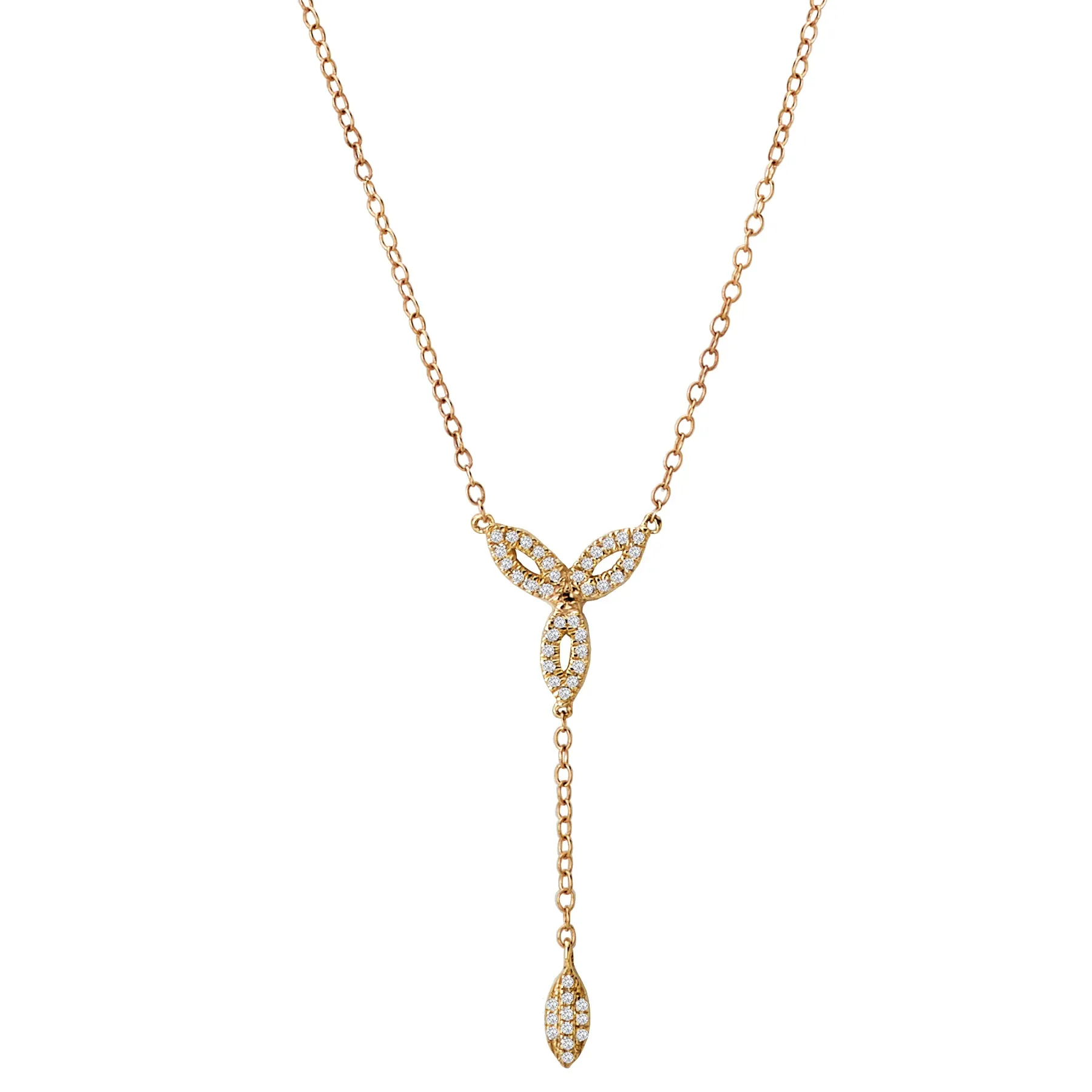 Diamond Y Necklace