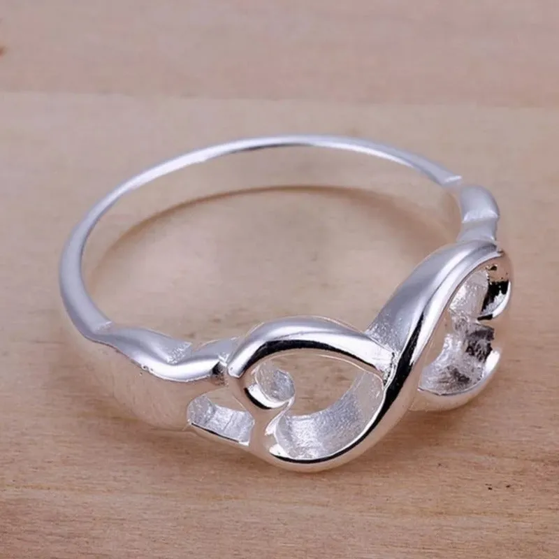 Eternity Infinity Ring 925 Sterling Silver Anniversaty Gift for Women