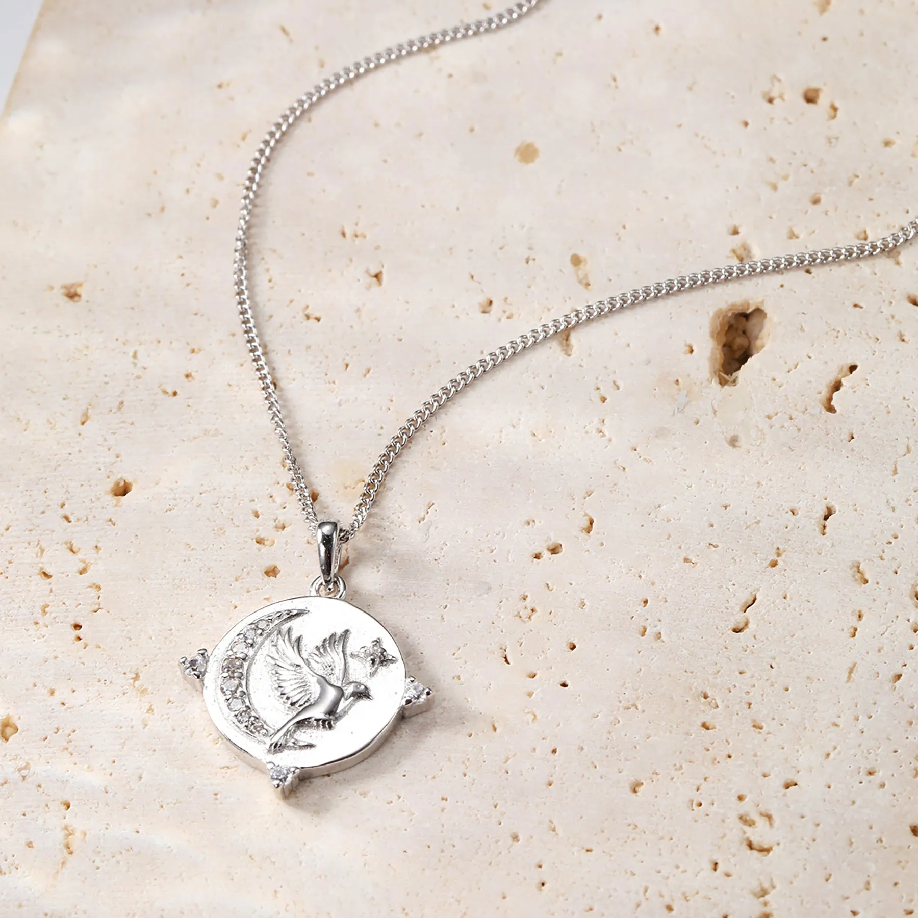 Fearless Pendant Necklace Sterling Silver