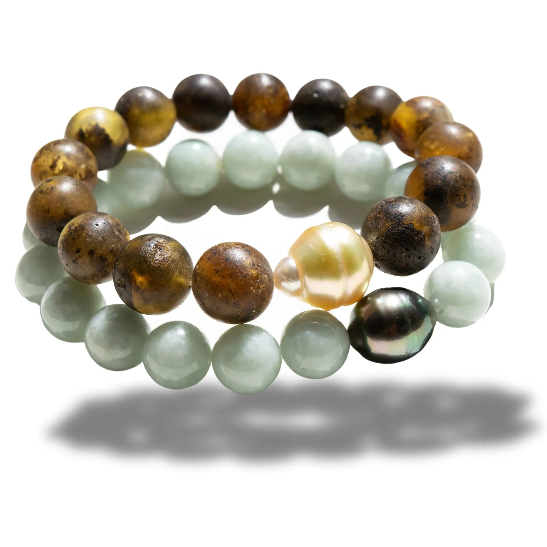Gentlemen’s Gemstone & Pearl Bracelets