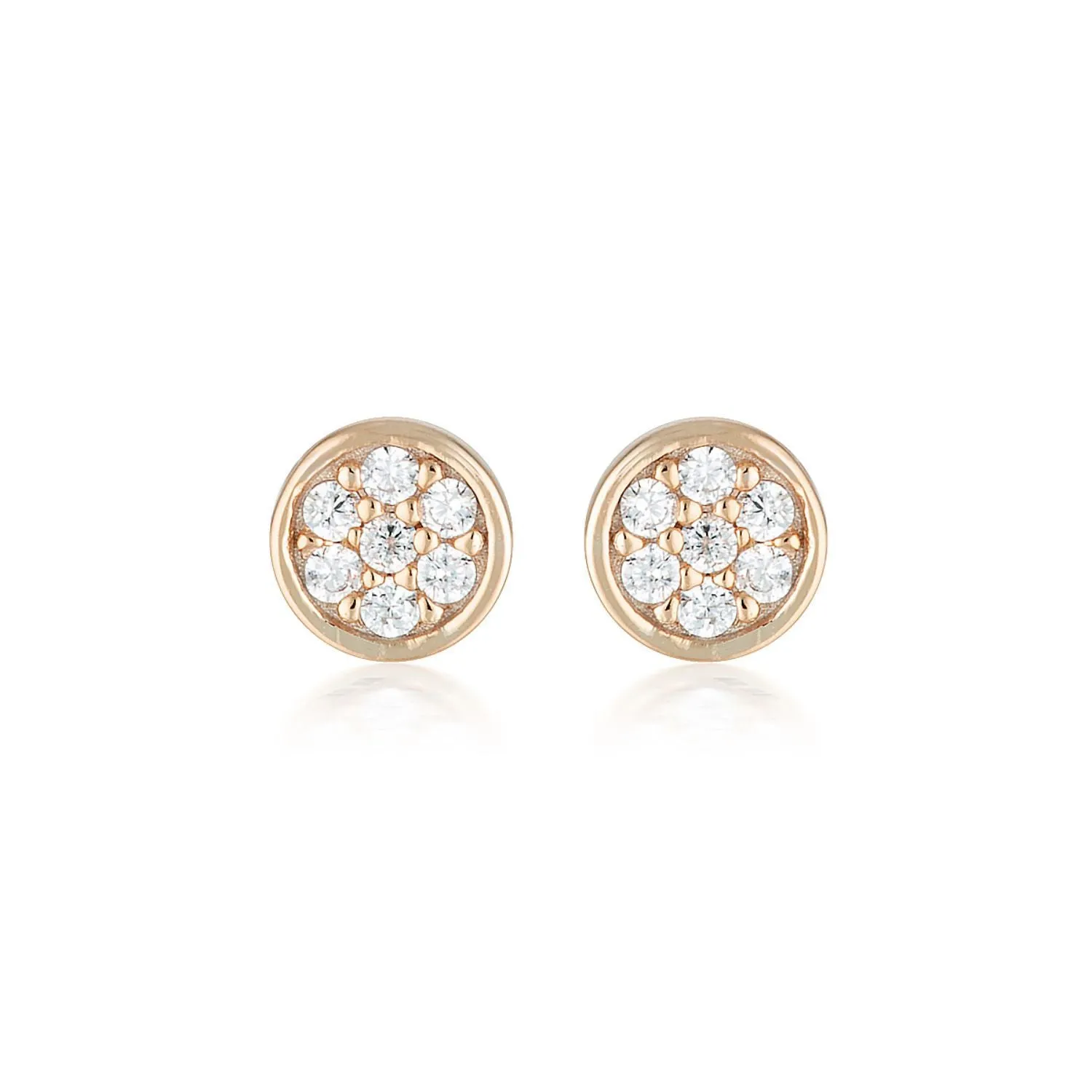 Georgini Rose Gold Plated Dotti Stud Earring