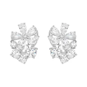 Jewelry Fashion Ins Trend Flower Earrings Simple Elegant Versatile Earrings Daily Matching