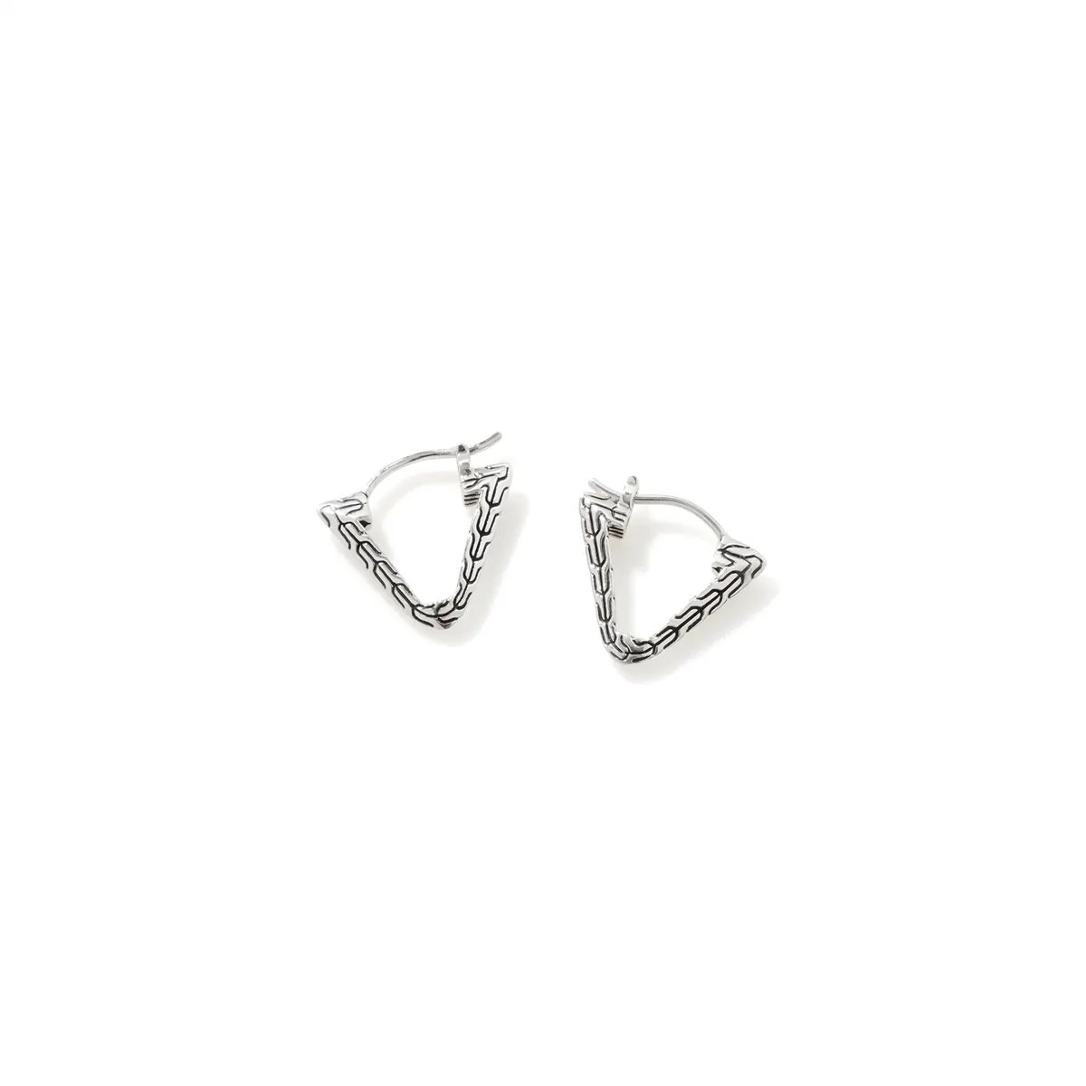 John Hardy Classic Chain Sterling Silver Tiga Transformable Drop Earrings