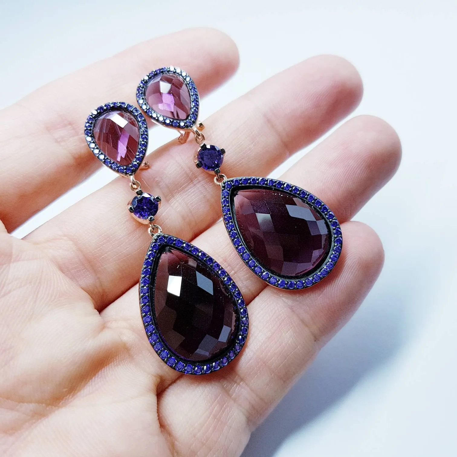 Large drop Earrings,