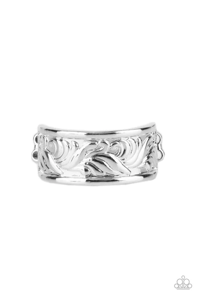 Paparazzi Ring ~ Billowy Bands - Silver