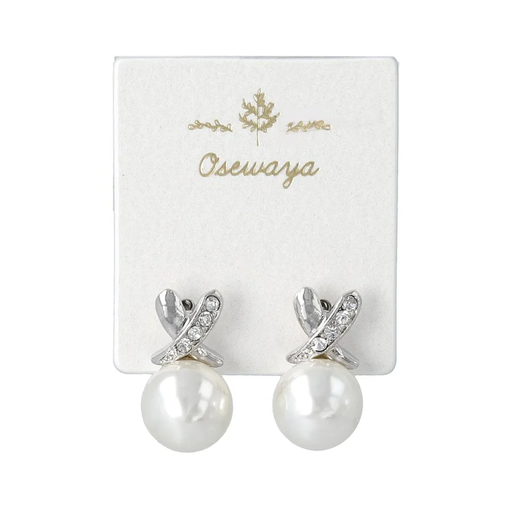 Pearl and Cross Studs