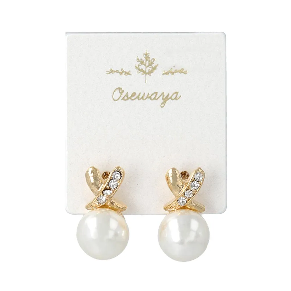 Pearl and Cross Studs