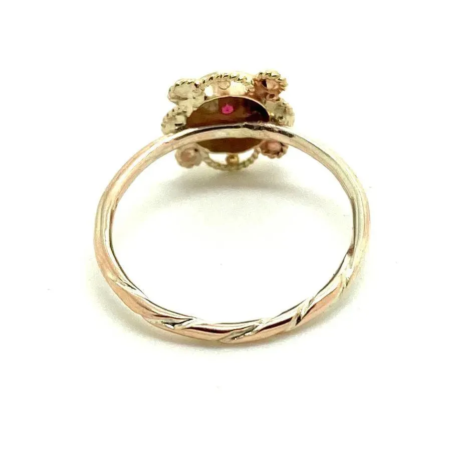 Reserved - Antique Victorian Star 9ct Gold Ring