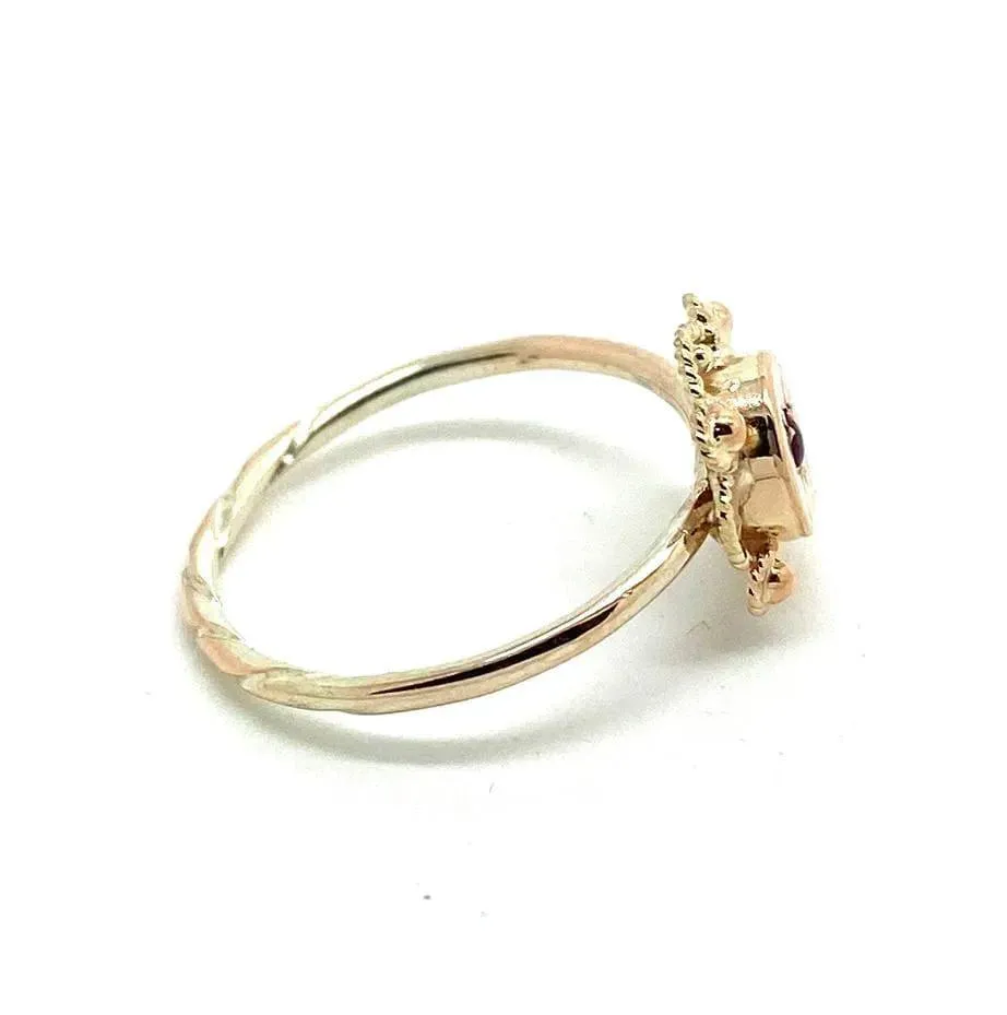 Reserved - Antique Victorian Star 9ct Gold Ring