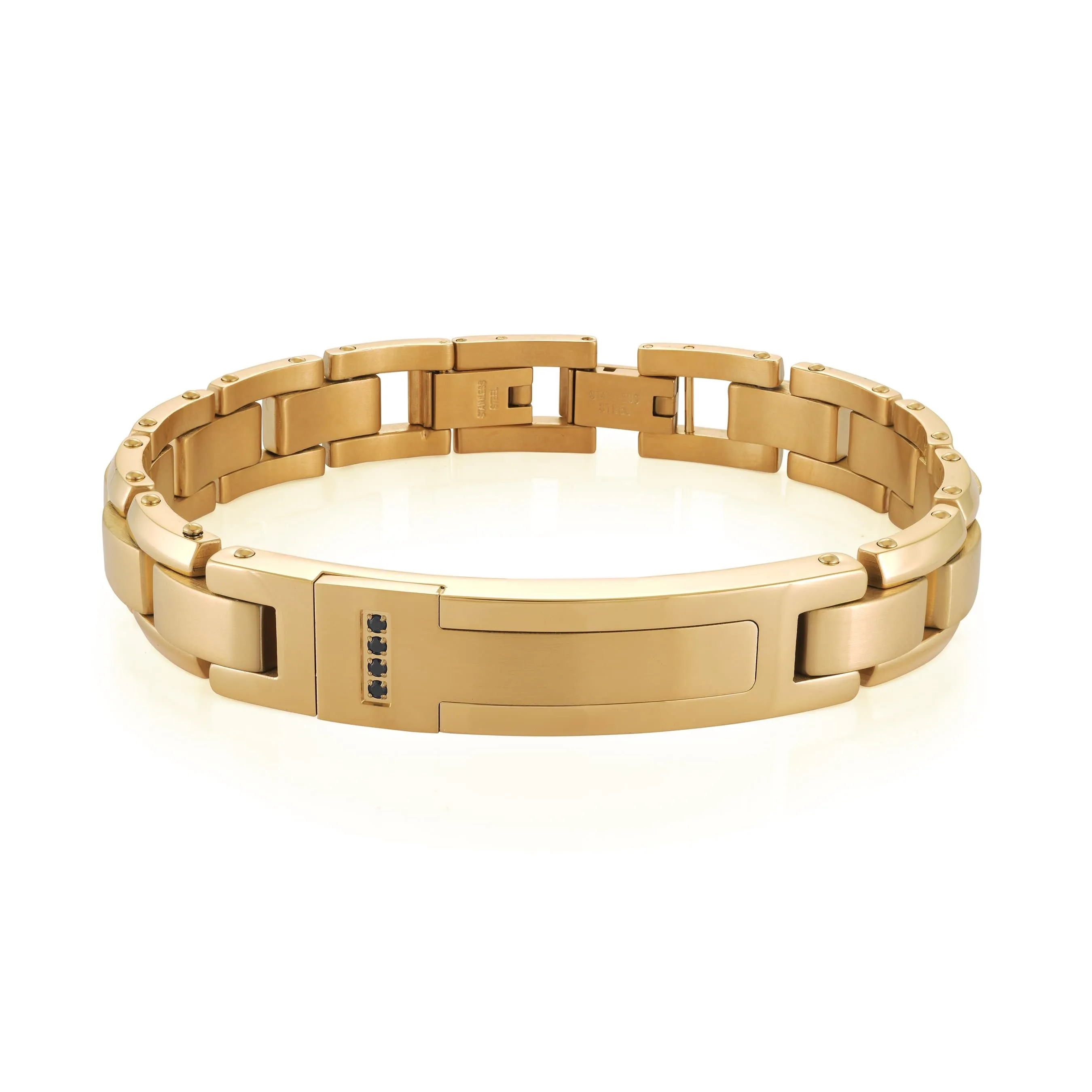 Studded T-Plate Bracelet 12mm