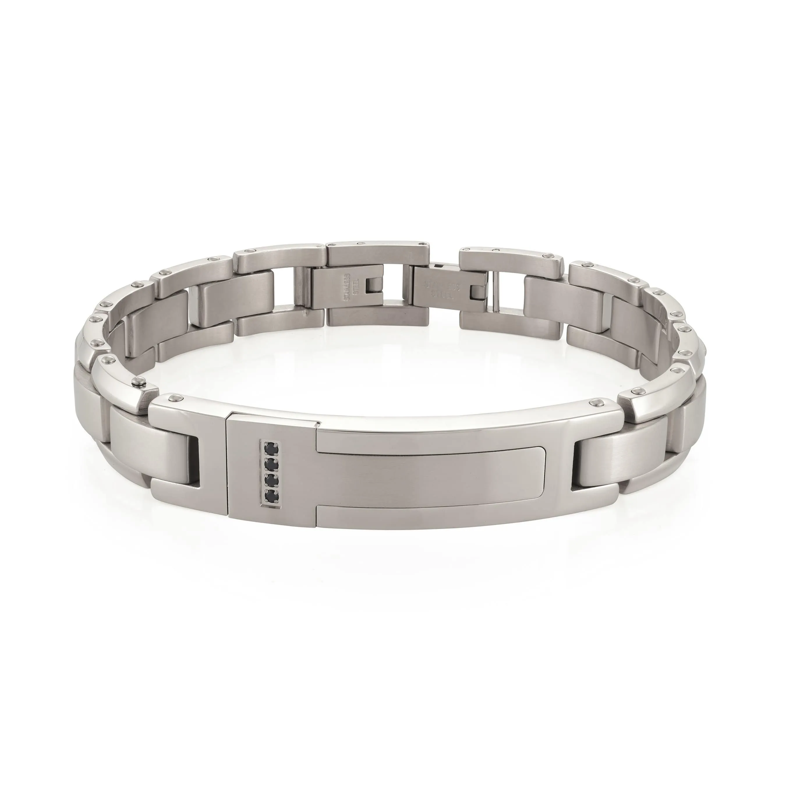 Studded T-Plate Bracelet 12mm