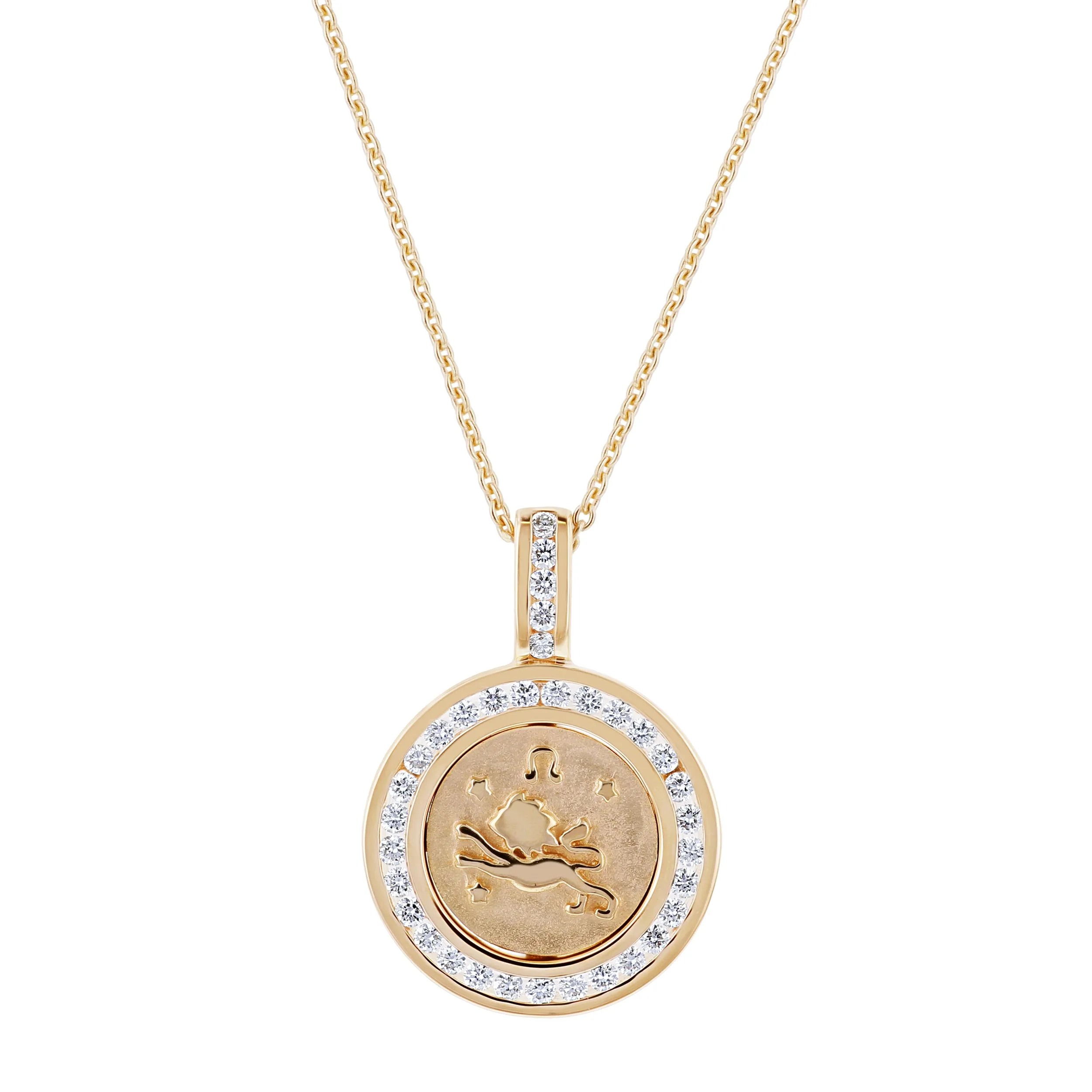 The Zodiac Diamond Pendant Necklaces