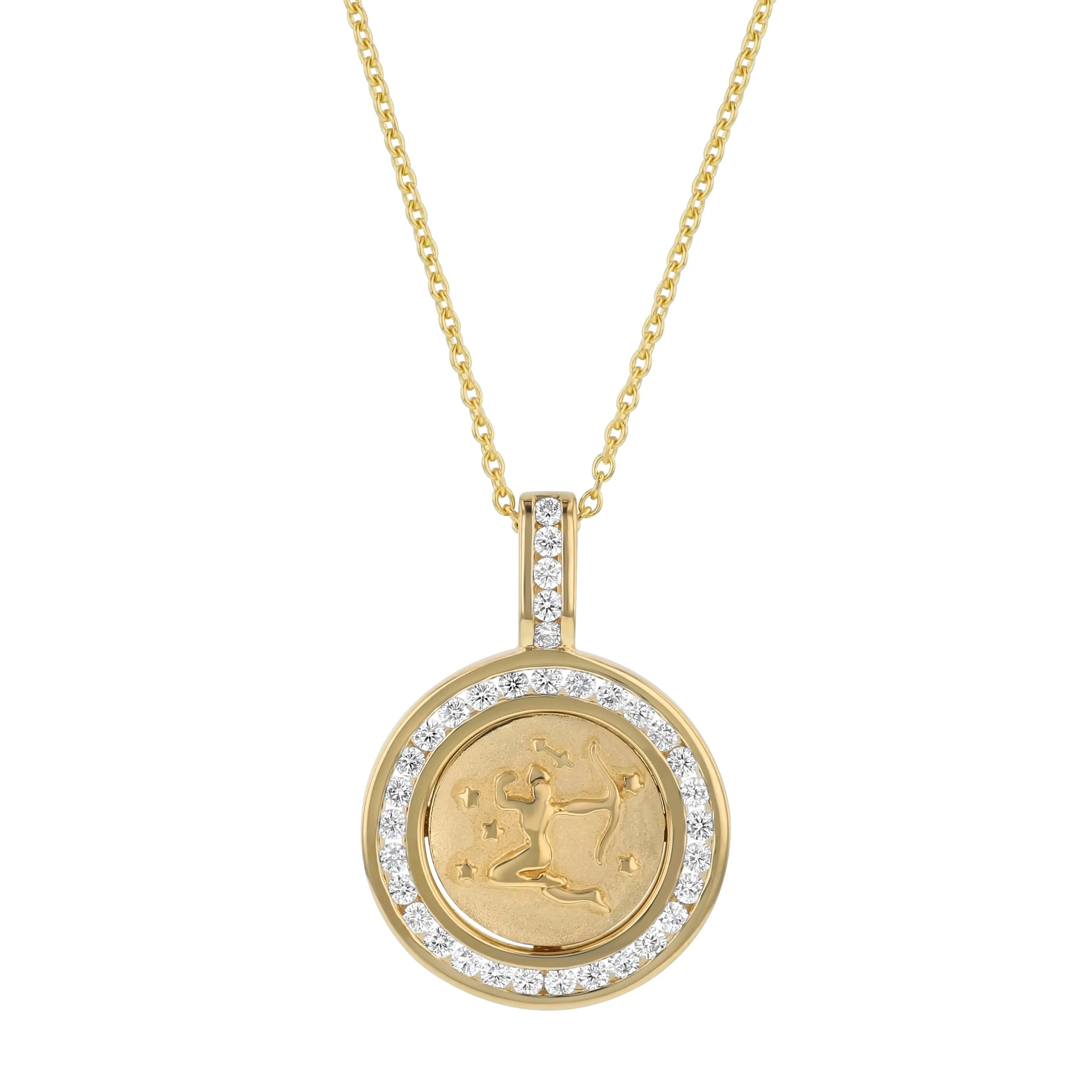 The Zodiac Diamond Pendant Necklaces