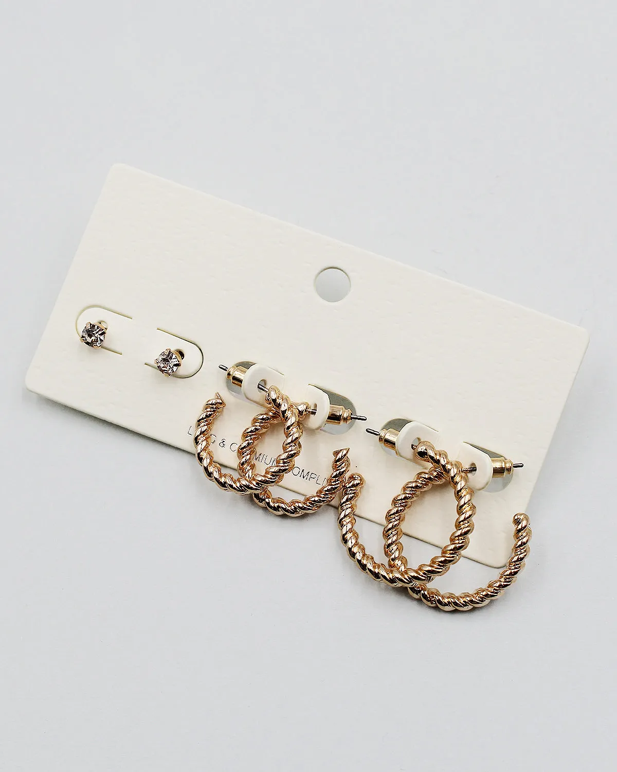 Twisted Metal 3PC Earring Set